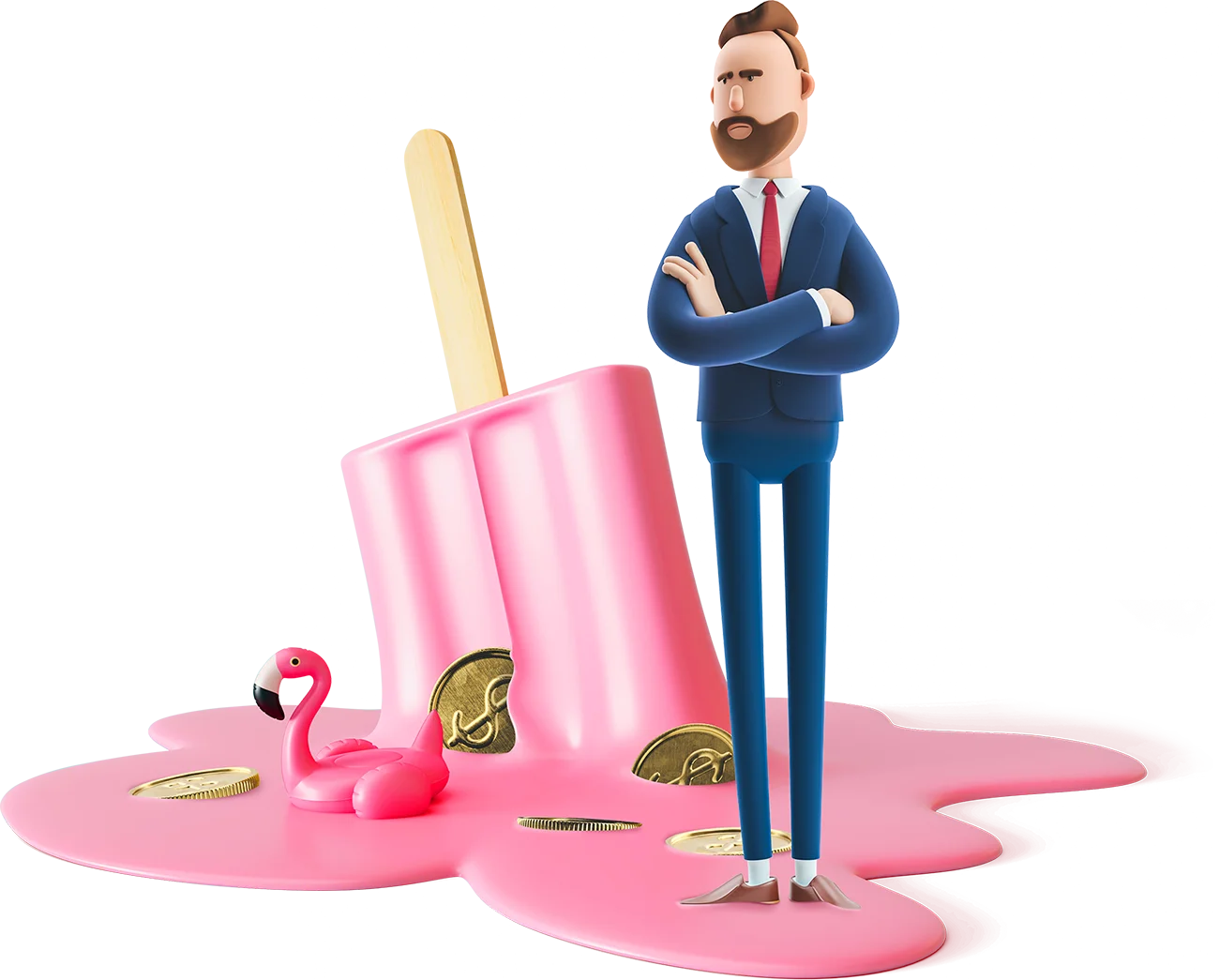 Billy with a melting popsicle