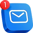 Emaill icon with notification